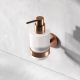Стеклянный диспенсер для жидкого мыла с настенным держателем AM.PM X-Joy A85A36944 розовое золото