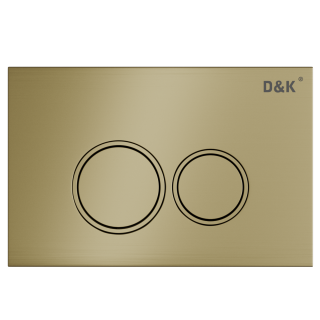 Комплект DQ Унитаз подвесной  безободковый DT1436016, Инсталляция DI8050127, Клавиша смыва DB1529007 матовое золото (DS1431630)