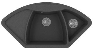 Кухонная мойка Florentina Гави чёрный