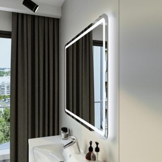 Зеркало с подсветкой Бриклаер Эстель-1 4627125414237 100 см на взмах руки