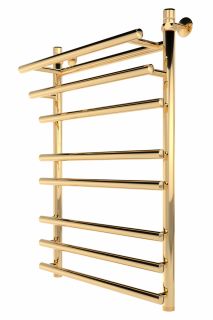 Полотенцесушитель водяной Indigo Just Shelf LJSHW80-50GDK3 80x50 см золото