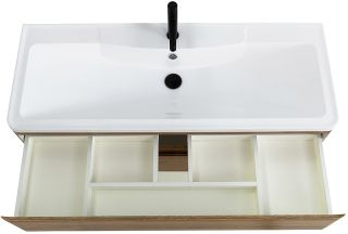 База под раковину подвесная с двумя выкатными ящиками, 1200x450x500