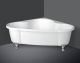 Акриловая ванна BelBagno BB07 с ножками и сливом-переливом