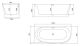Акриловая ванна BelBagno угловая, левосторонняя, белая BB410-1500-780-L