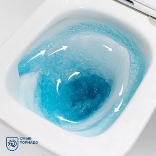 Унитаз подвесной безободковый со смывом TORNADO BelBagno ARDENTE-TOR BB520CH-TOR