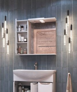 Зеркало-шкаф с подсветкой Vigo Callao z.CAL.80.L.El 80 см белый