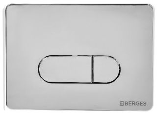 Кнопка смыва Berges Novum хром глянец 040033