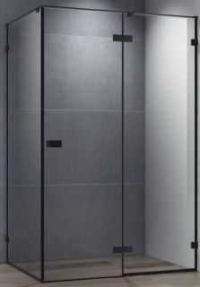 Душевой уголок Cezares Bellagio 140x80см чёрный BELLAGIO-AH-1-140/80-C-NERO