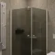 Душевой уголок на монопетле by Deonria U-90-89-6-GM-W1 90x89см белый/графит матовый