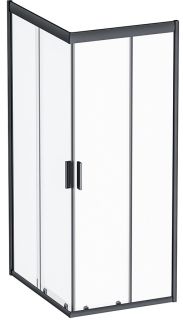 Душевой уголок Am.Pm Gem S 100x80см чёрный матовый W93G-404-100280-BT