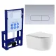 Комплект Set AQUATEK ЕВРОПА-014 3в1 унитаз с инсталляцией кнопкой и сиденьем микролифт