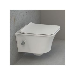 Подвесной унитаз Boheme Mirage с функцией биде белый глянец 965-2