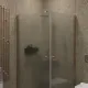 Душевой уголок на монопетле by Deonria U-90-89-6-S-BR 90x89см бронза/сатин