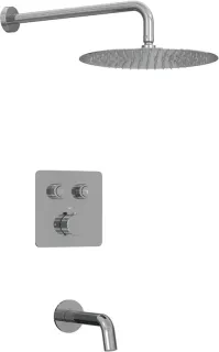 Душевой комплект Milleau Tissage TERMO 2SBIT/324.1-CR хром