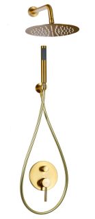 Душевая система скрытого монтажа Raiber Graceful RPG-005 золото матовое