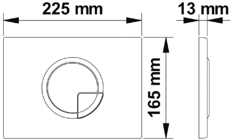 Инсталляция для унитаза Berges Novum R3 с кнопкой хром глянец 040223