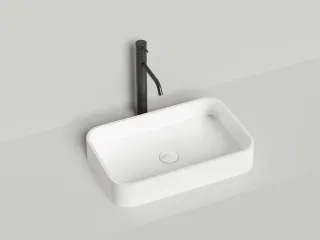 Накладная раковина Salini Callista 01 S-Sense 1101104G 55см белый глянцевый