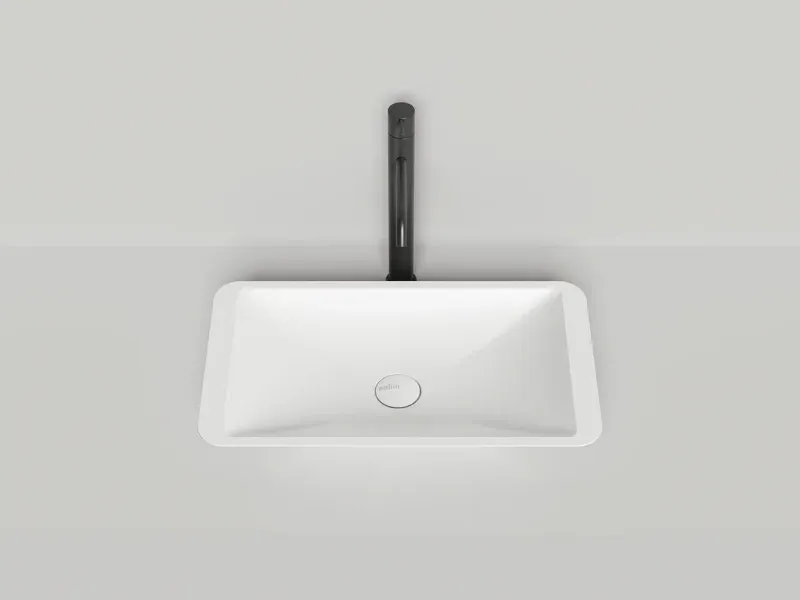 Накладная раковина Salini Callista 03 S-Stone 1101207SM 58см белый матовый