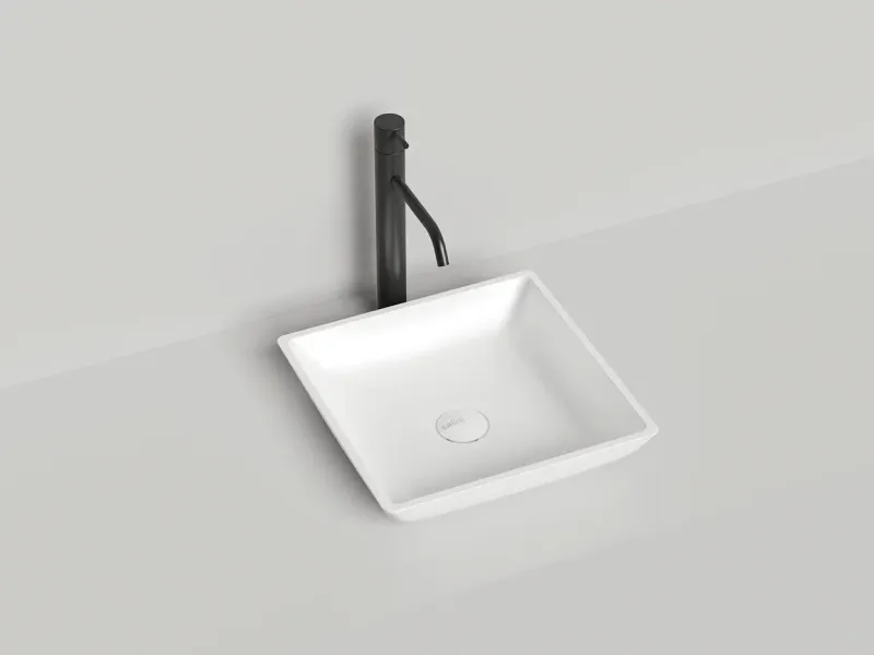 Накладная раковина Salini Callista 04 S-Stone 1101208SMRH 38см RAL снаружи