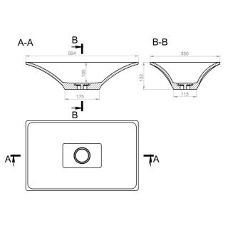Раковина Holbi Sirius 57см цветной матовый 1.02.017.11.3