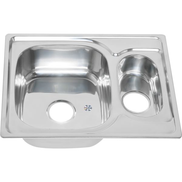 Мойка  6350S Melana 0,8/180 хром с сифоном (226 t *10)