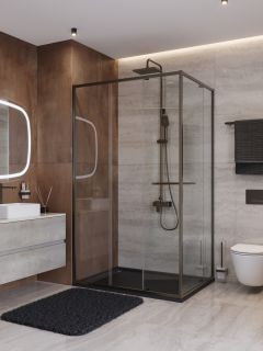 Душевой уголок CEZARES LUX-AH-FS-11-110/100-C-GM