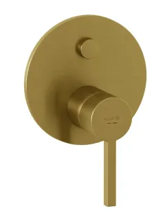 Смеситель для ванны и душа Kludi Nova Fonte Puristic 20759N015 брашированное золото