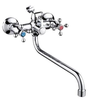 Смеситель для ванны с душем РМС SL71-140 хром
