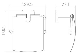 Держатель для туалетной бумаги Wonzon & Woghand Still WW-6626 хром