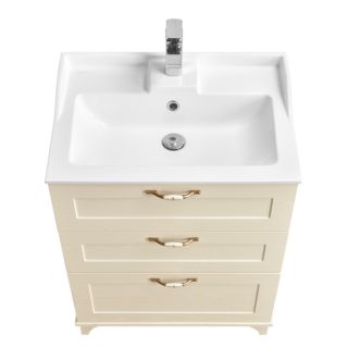 Тумба под раковину Акватон Леон H 65см дуб бежевый 1A194601LBPR0