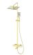 Душевая стойка Wonzon & Woghand WW-88739901-BG с термостатом брашированное золото