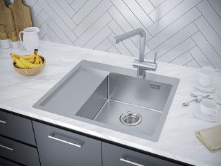 Мойка кухонная Paulmark Alster PM825951-BSR правая брашированная нержавеющая сталь