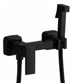 Гигиенический душ со смесителем Haiba HB5513-7 чёрный матовый