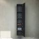 Шкаф-колонна Am.Pm Gem 30см правый чёрный матовый M90CHR0306BM