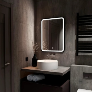 Зеркало с подсветкой Continent Enjoy ЗЛП1100 60см чёрный