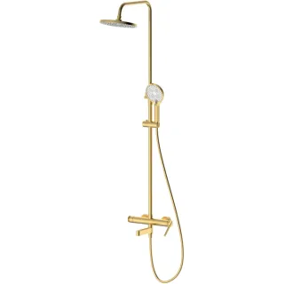 Душевая система DQ Bonn DA1703707 225 мм, со смесителем, золотой матовый
