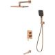 Душевая система DQ для ванны и душа Dortmund встраиваемая с изливом браш.роз.золото (DA1715633)
