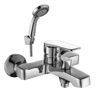 Смеситель для ванны Decoroom с ручным душем хром DR39036