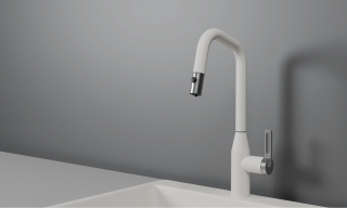 Смеситель для кухни Granula 8171, АРКТИК (БЕЛЫЙ) белый