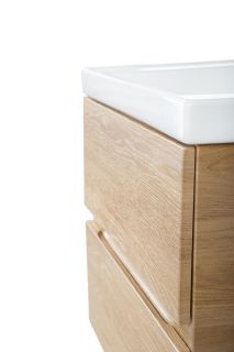 Подвесная тумба под раковину Art&Max Techno 90см дуб мадейра янтарь AM-Techno-900-2C-SO-LW674