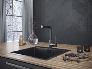 Смеситель для кухни Paulmark Honner Ho212018-GM воронёная сталь