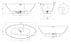 Ванна из искусственного камня Salini Diva S-Stone 102221MRF 178x85см RAL полностью