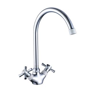 Смеситель для кухни Decoroom хром/белый DR51028-White