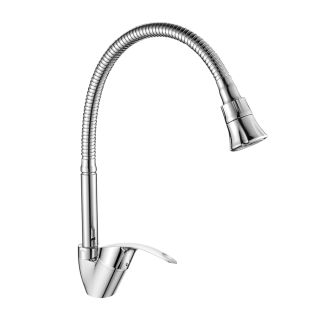 Смеситель для кухни Decoroom с гибким изливом хром DR71022