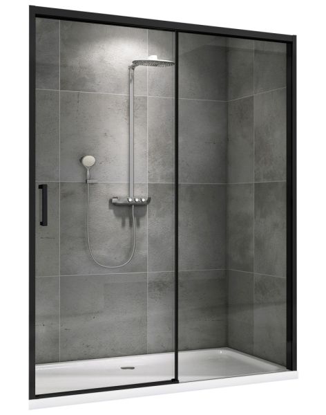 Душевая дверь ABBER Komfort AG93160B 160см чёрный