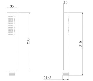 Душевая лейка ABBER золото матовое AF0050G