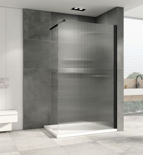 Душевая перегородка ABBER Immer Offen AG61091R8 90см чёрный