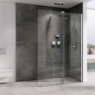 Душевая перегородка ABBER Komfort AG09120 120см хром раздвижная