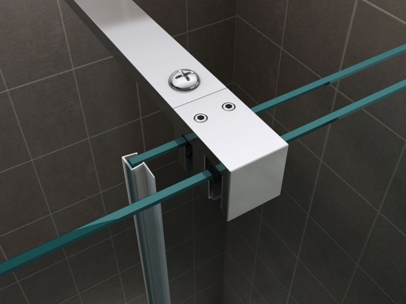 Душевая перегородка ABBER Komfort AG09120 120см хром раздвижная