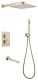 Душевая система ABBER Daheim с термостатом золото матовое AF8250G